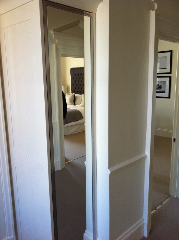 Full-length wardrobe mirror fitted in Waltham Abbey home