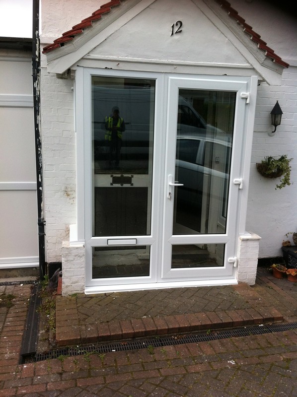 uPVC French doors fitted as front entrance in Waltham Abbey